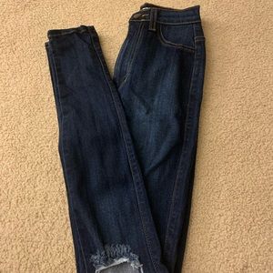 high waisted jeans